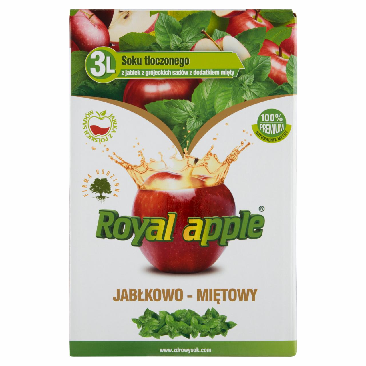Zdjęcia - Royal apple Napój jabłkowo-miętowy 3 l