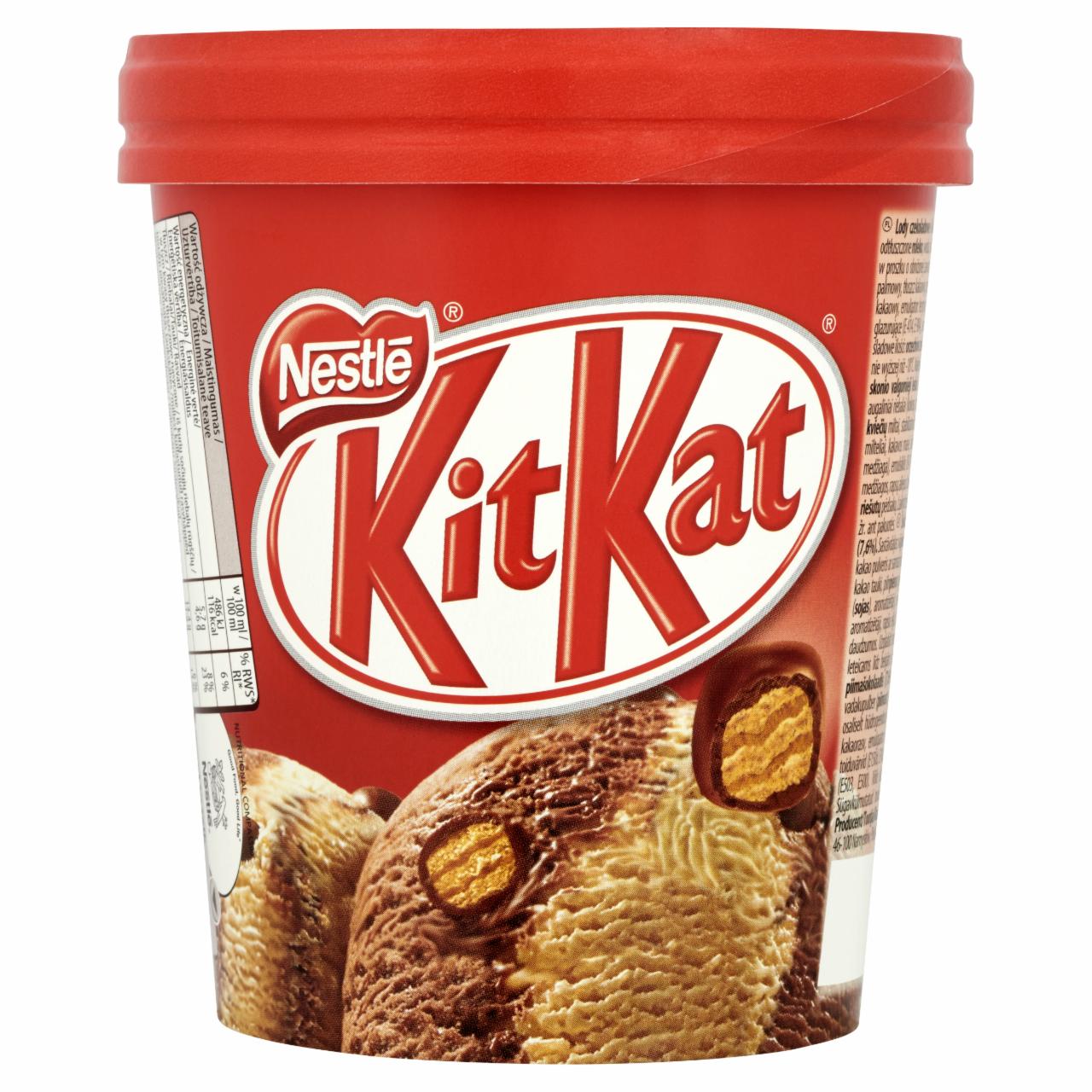 Zdjęcia - KitKat Lody czekoladowe i lody o smaku ciasteczkowym 450 ml