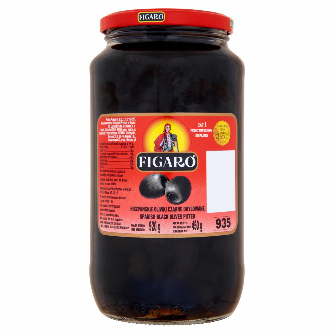 Zdjęcia - Figaro Hiszpańskie oliwki czarne drylowane