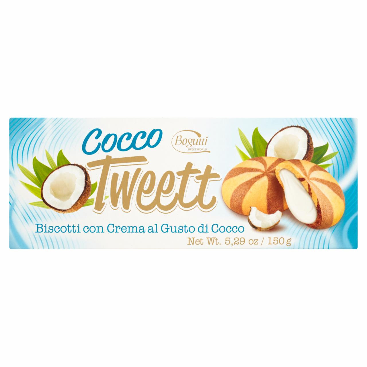 Zdjęcia - Bogutti Tweett Kruche ciasteczka z kremem o smaku kokosowym 150 g
