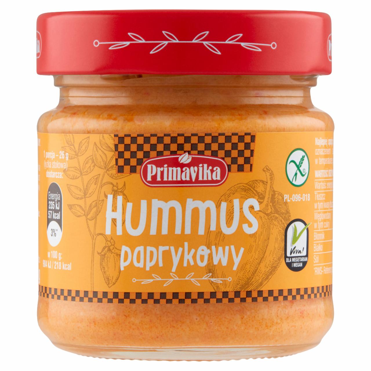 Zdjęcia - Primavika Hummus paprykowy 160 g