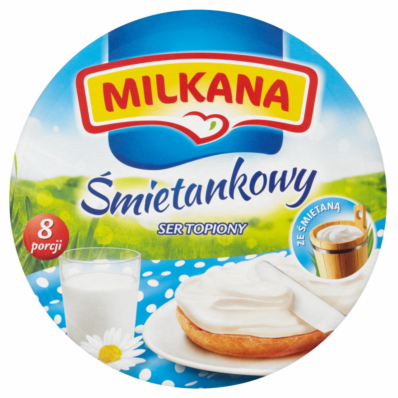 Zdjęcia - Milkana Śmietankowy Ser topiony 140 g (8 porcji)