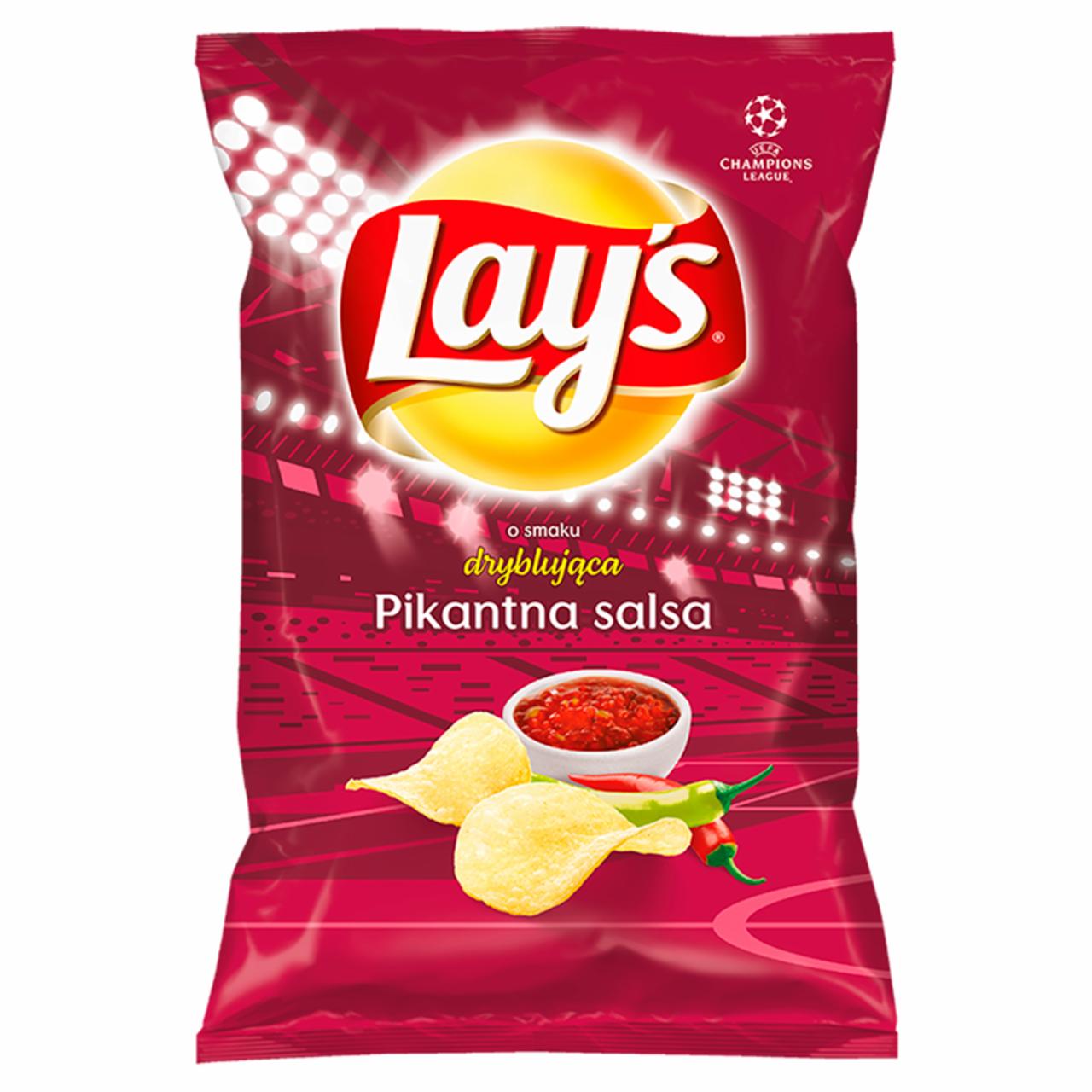 Zdjęcia - Lay's Chipsy ziemniaczane o smaku pikantnej salsy 140 g
