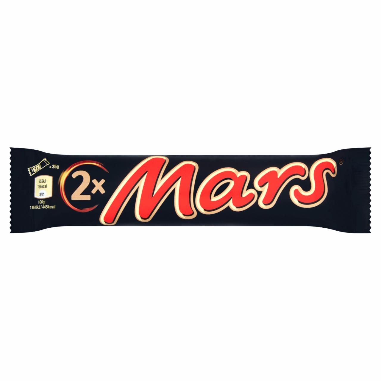 Zdjęcia - Mars Baton z nugatowym nadzieniem oblany karmelem i czekoladą 70 g (2 sztuki)