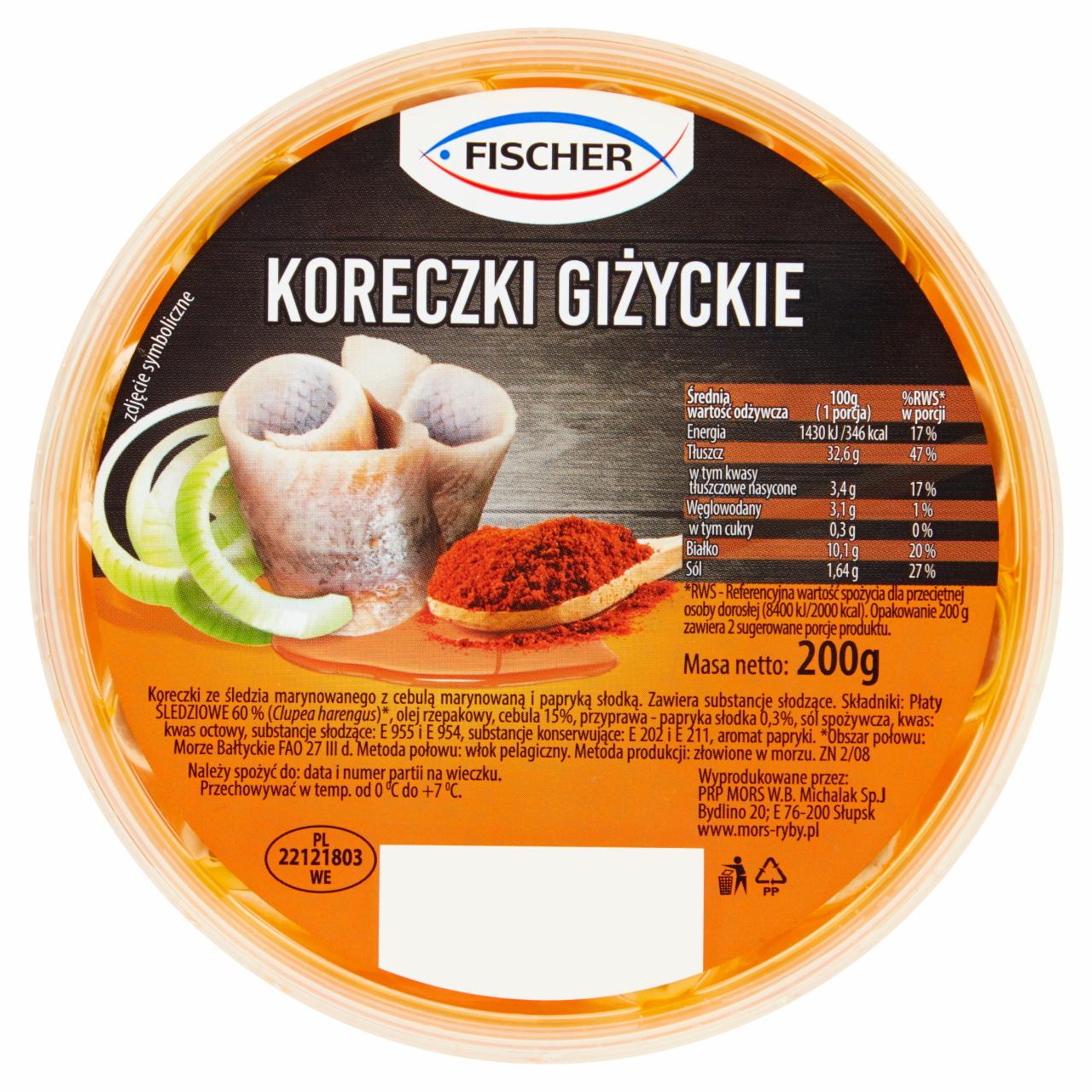 Zdjęcia - Fischer Koreczki giżyckie 200 g