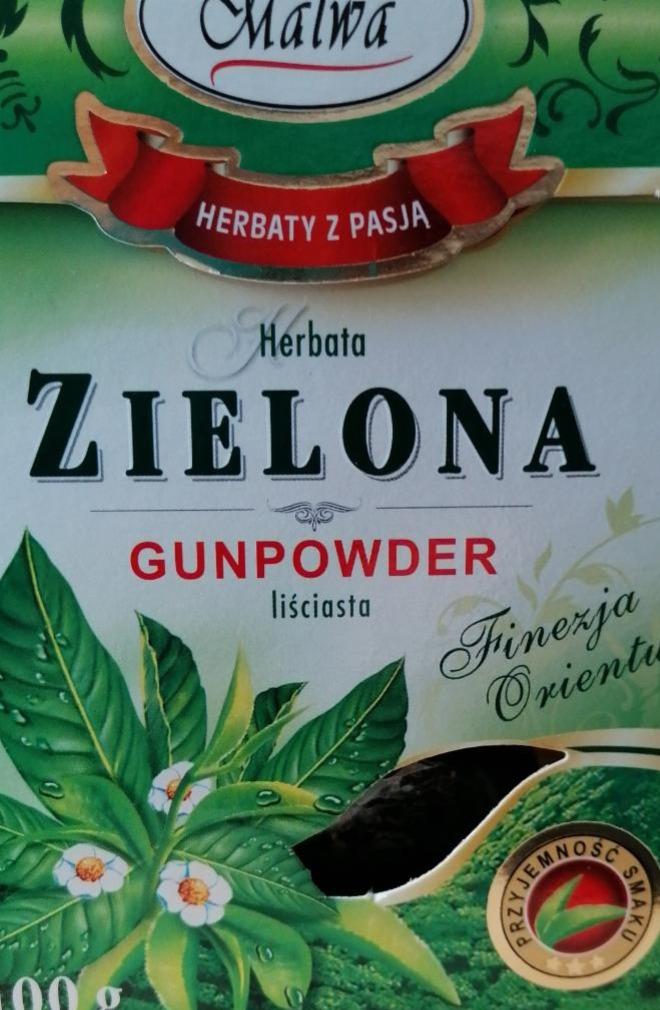 Zdjęcia - Herbata zielona Gunpowder liściasta malwa