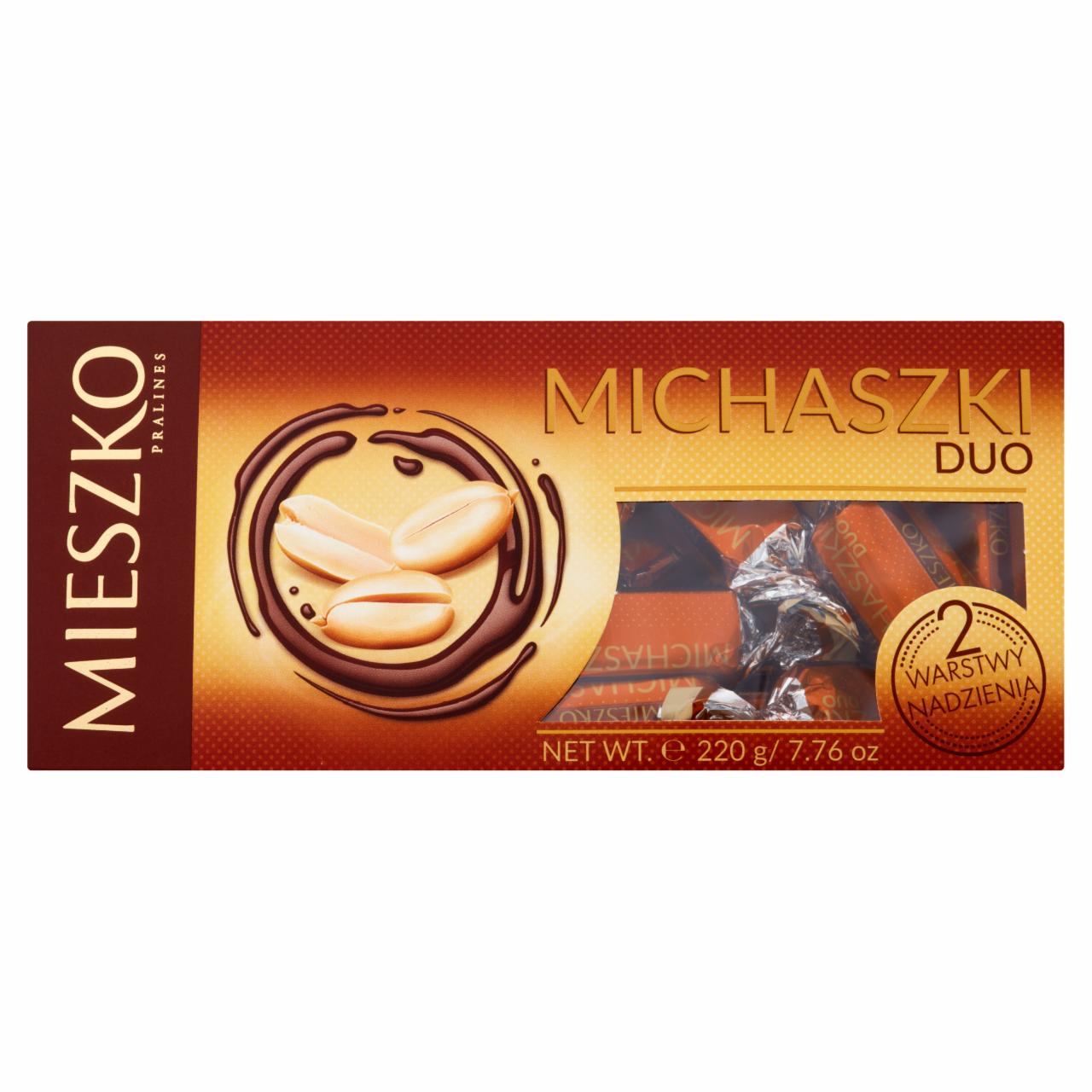 Zdjęcia - Mieszko Michaszki Duo Cukierki z orzeszkami arachidowymi w czekoladzie 220 g