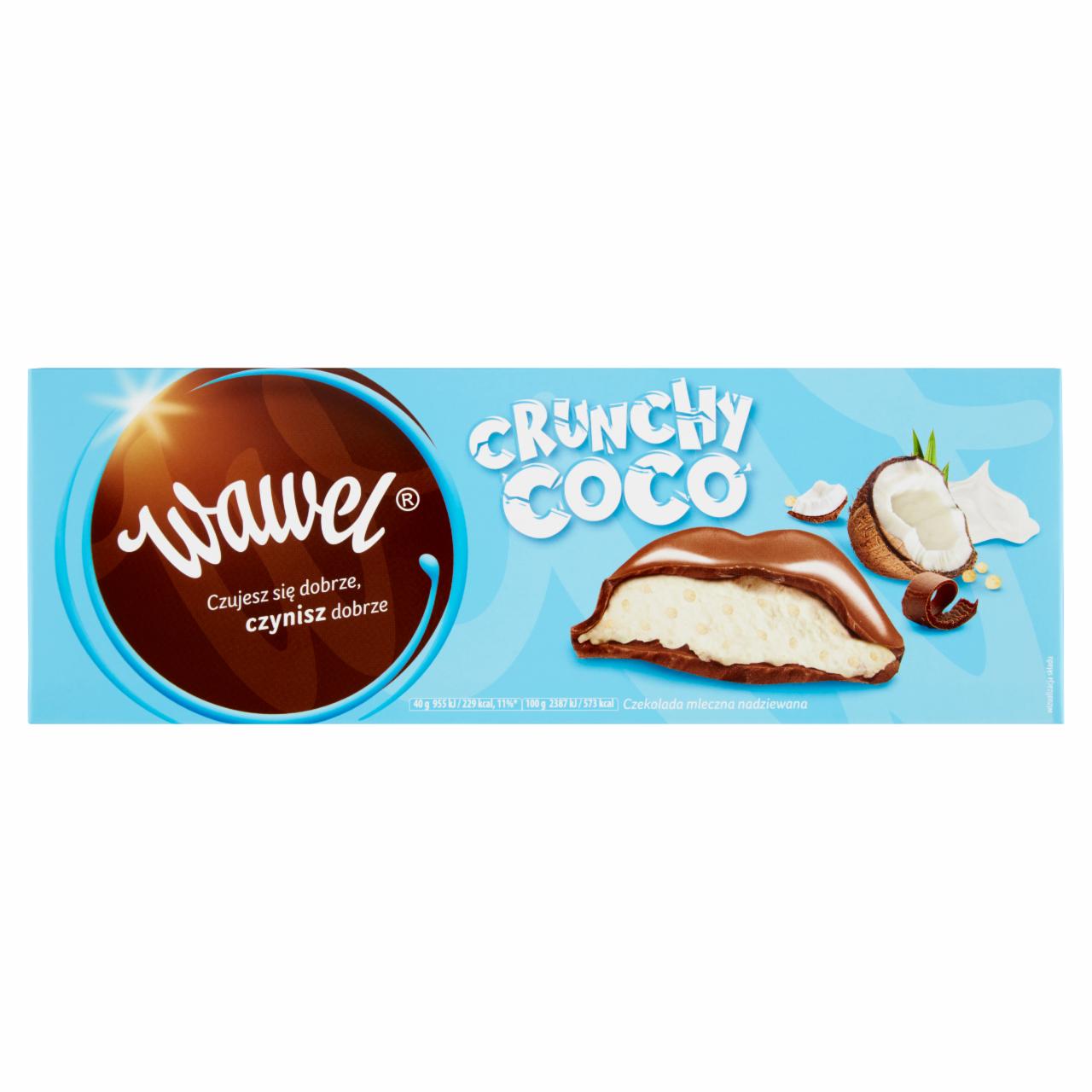 Zdjęcia - Wawel Crunchy Coco Czekolada mleczna nadziewana 278 g