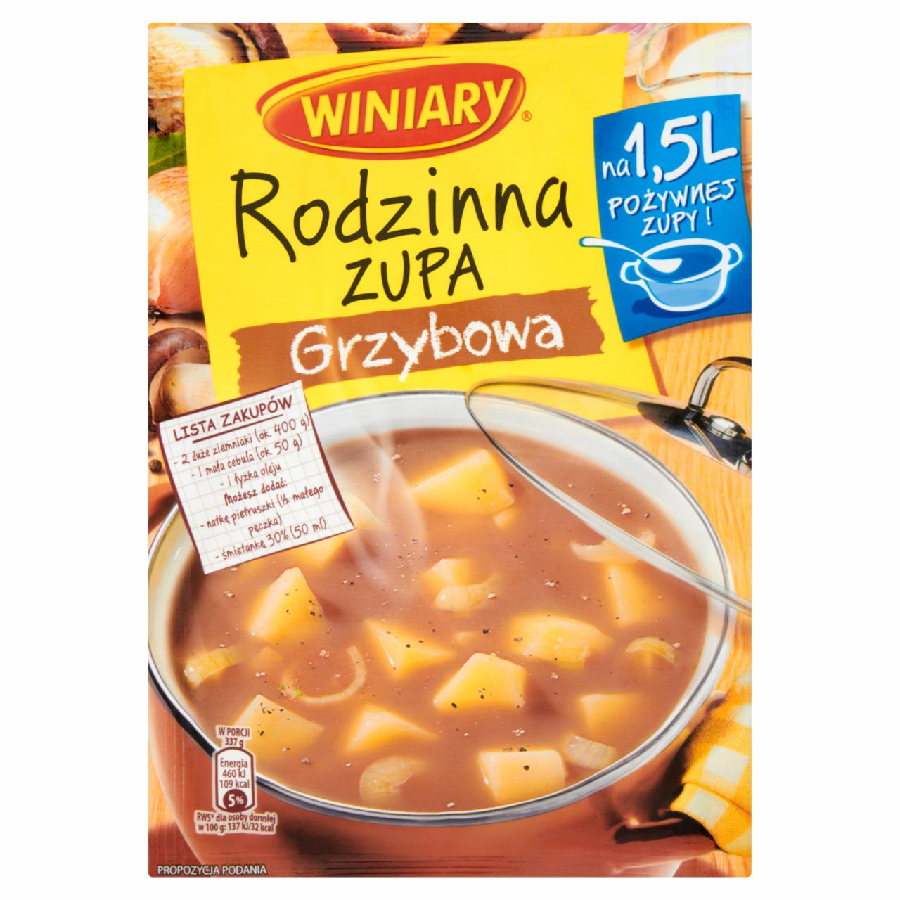 Zdjęcia - Winiary Rodzinna zupa Grzybowa 70 g
