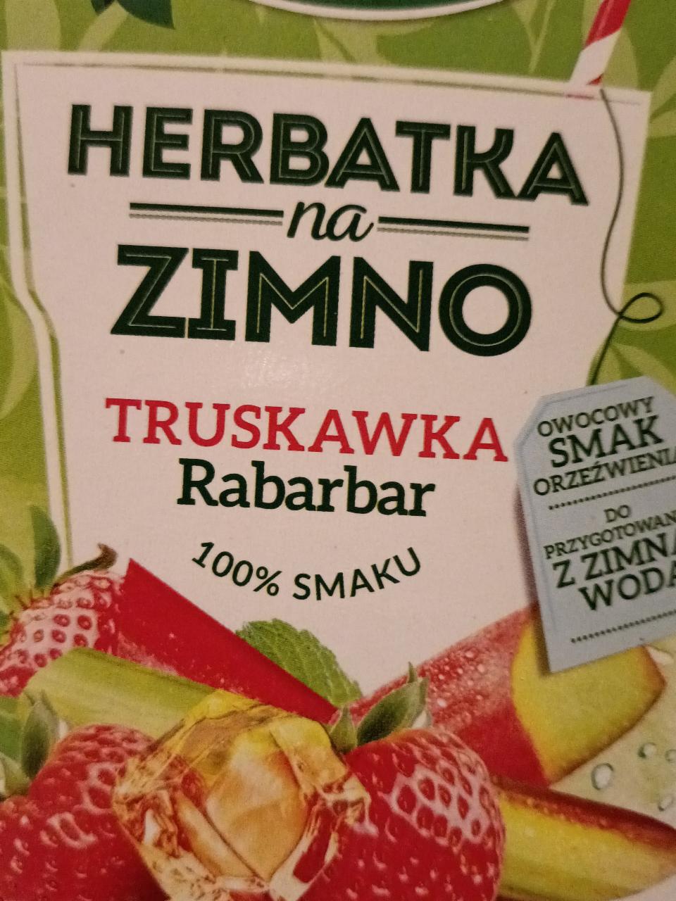 Zdjęcia - Herbatka na zimno Truskawka Rabarbar Herbapol