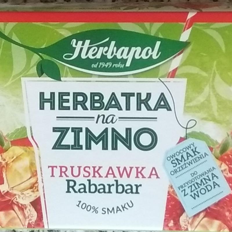 Zdjęcia - Herbatka na zimno Truskawka Rabarbar Herbapol