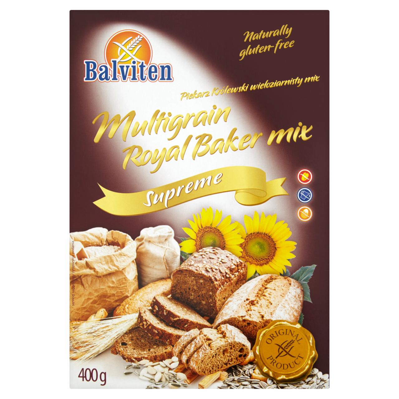 Zdjęcia - Balviten Piekarz Królewski wieloziarnisty mix Koncentrat do wypieku chleba 400 g
