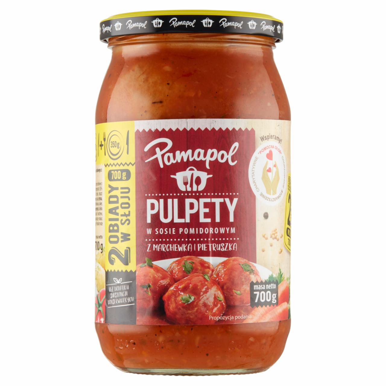 Zdjęcia - Pamapol Pulpety w sosie pomidorowym z marchewką i pietruszką 700 g