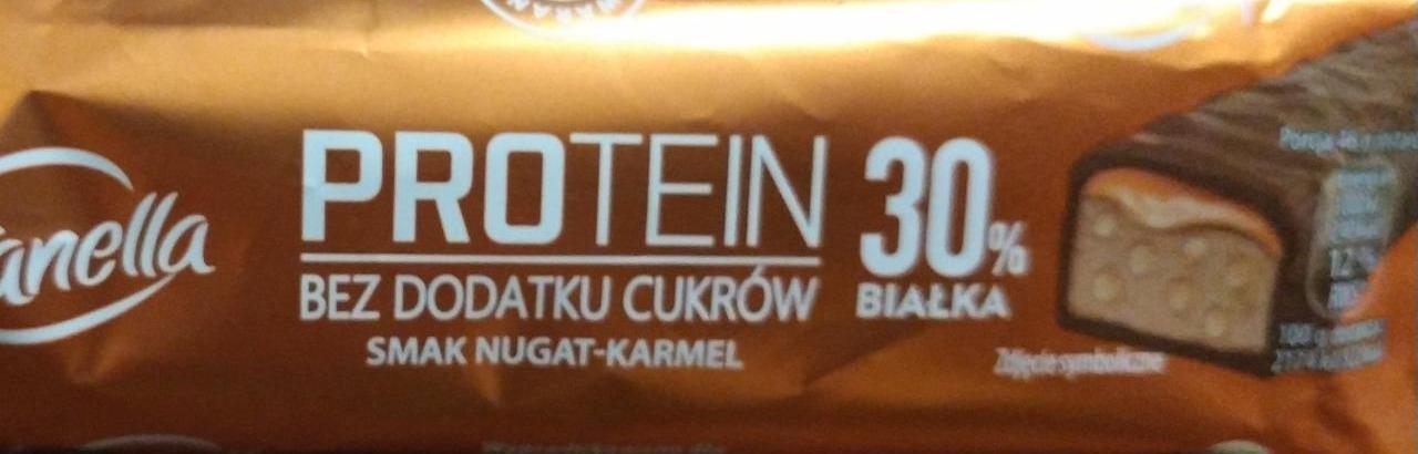 Zdjęcia - Baton protein 30% białka smak nugat karmel Vitanella