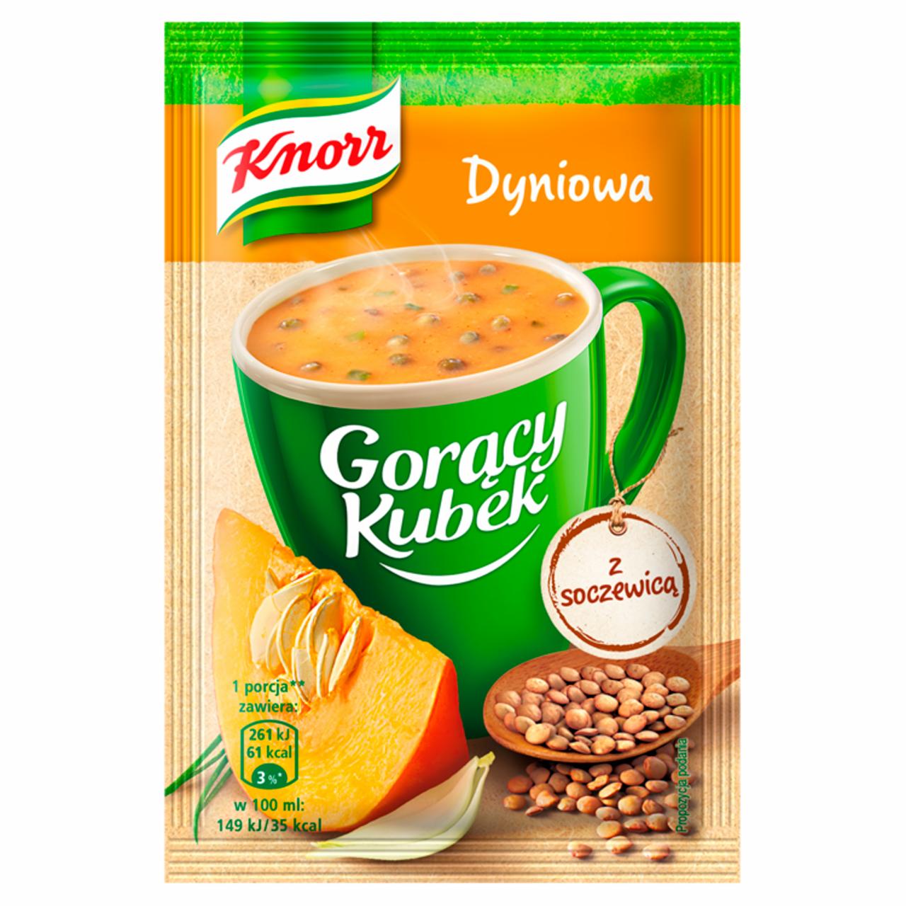 Zdjęcia - Knorr Gorący Kubek Dyniowa z soczewicą 22 g