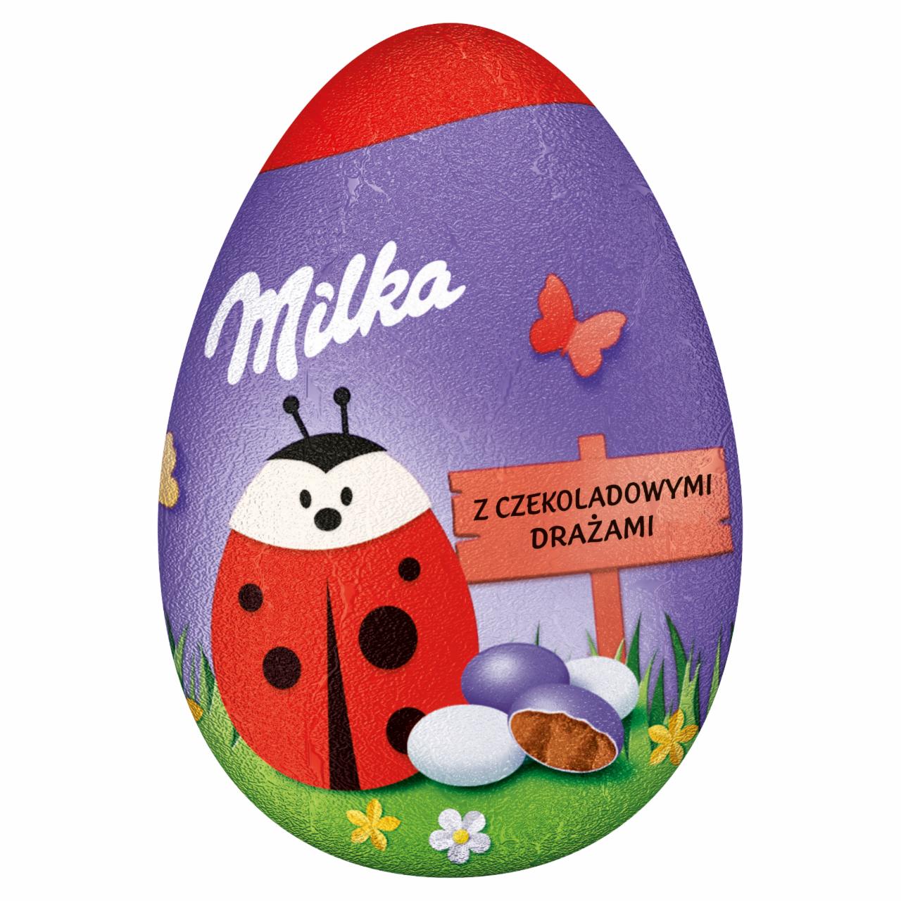 Zdjęcia - Milka Czekoladowe jajko z drażami czekoladowymi 50 g