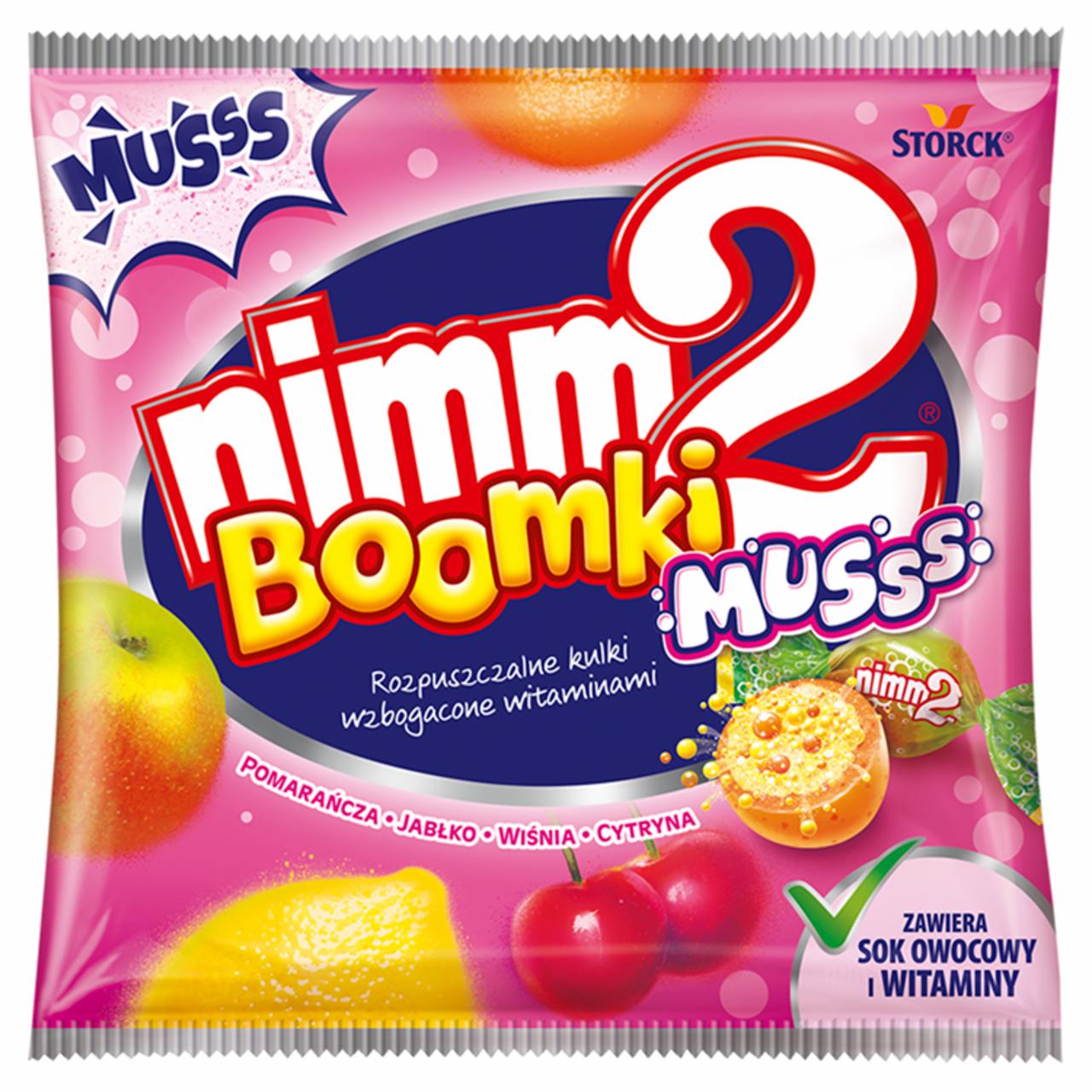 Zdjęcia - nimm2 Boomki Musss Rozpuszczalne cukierki owocowe wzbogacone witaminami 90 g