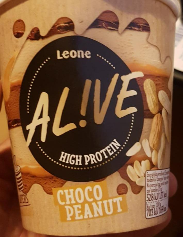 Zdjęcia - Alive high protein peanut choco Leone