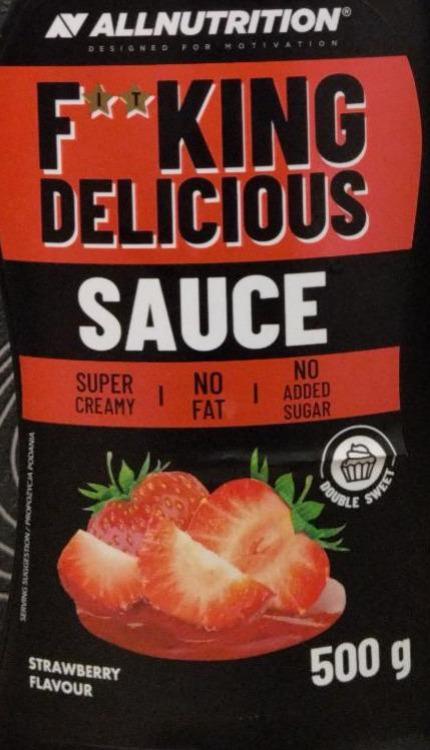 Zdjęcia - Fitking delicious sauce strawberry Allnutrition