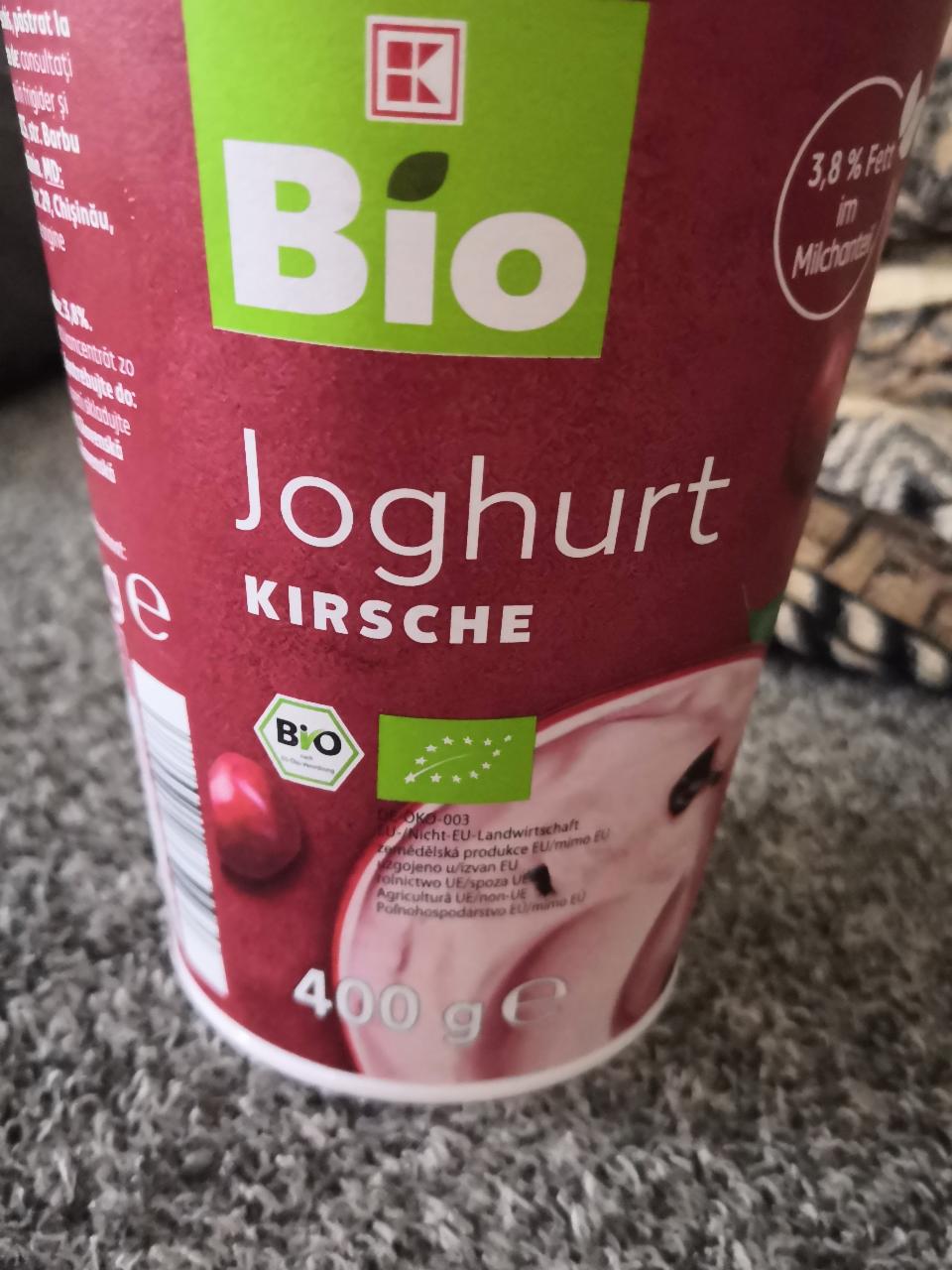 Zdjęcia - Joghurt Kirsche 3,8% Fett K-Bio