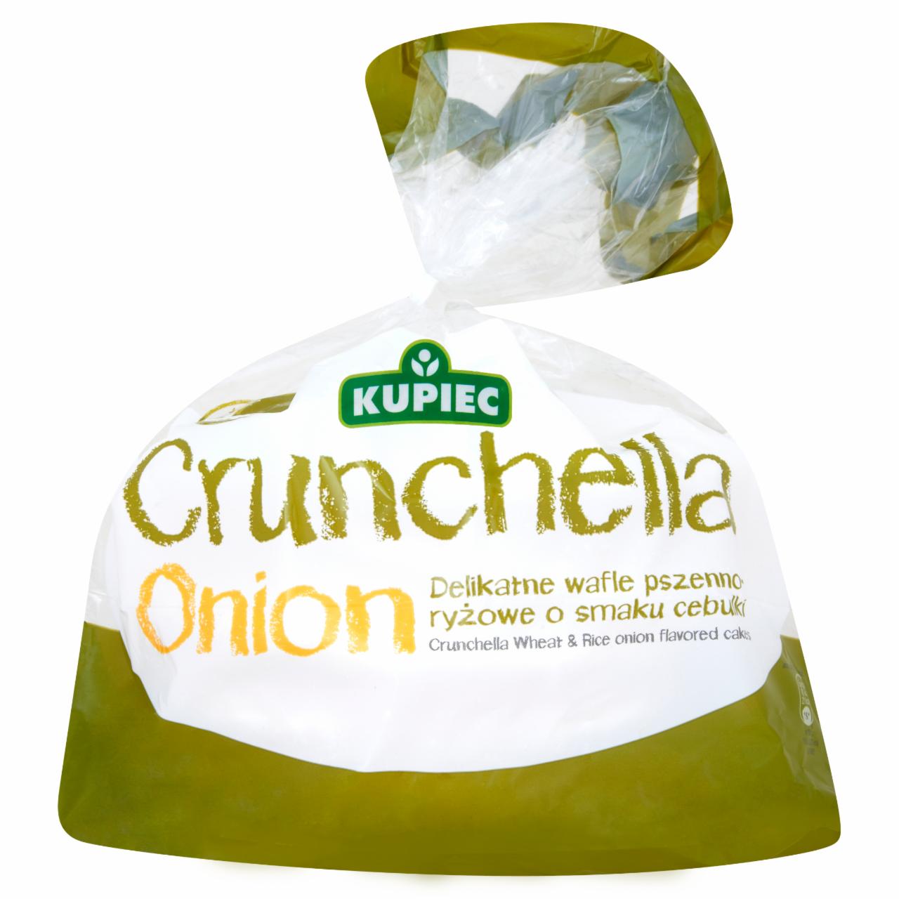 Zdjęcia - Kupiec Crunchella Onion Delikatne wafle pszenno-ryżowe o smaku cebulki 56 g
