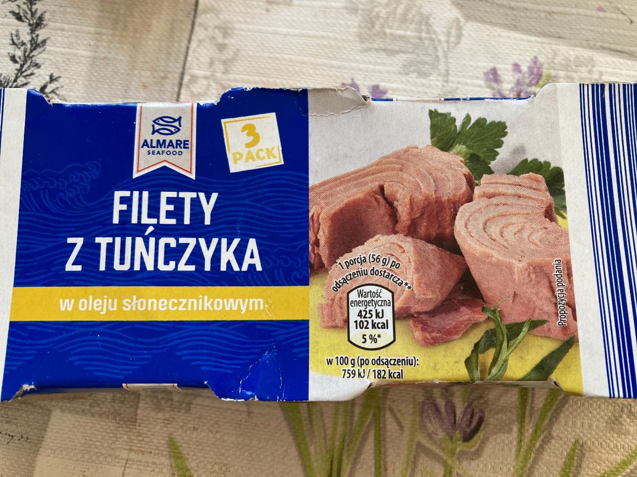 Zdjęcia - Filety z tuńczyka w oleju słonecznikowym Almare