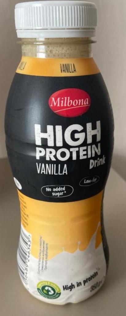 Zdjęcia - High protein drink vanilla Milbona