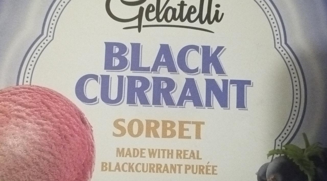 Zdjęcia - Black currant sorbet Gelatelli