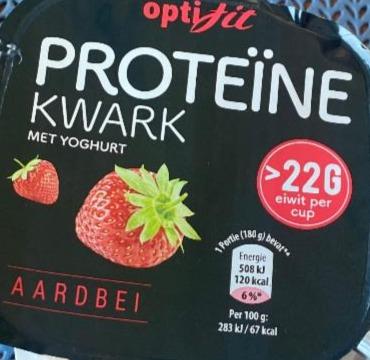 Zdjęcia - Proteïne Kwark aardbel OptiFit