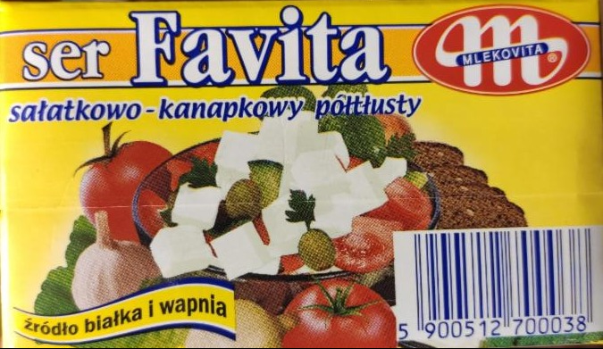 Zdjęcia - Ser Favita sałatkowo kanapkowy półtłusty Mlekovita