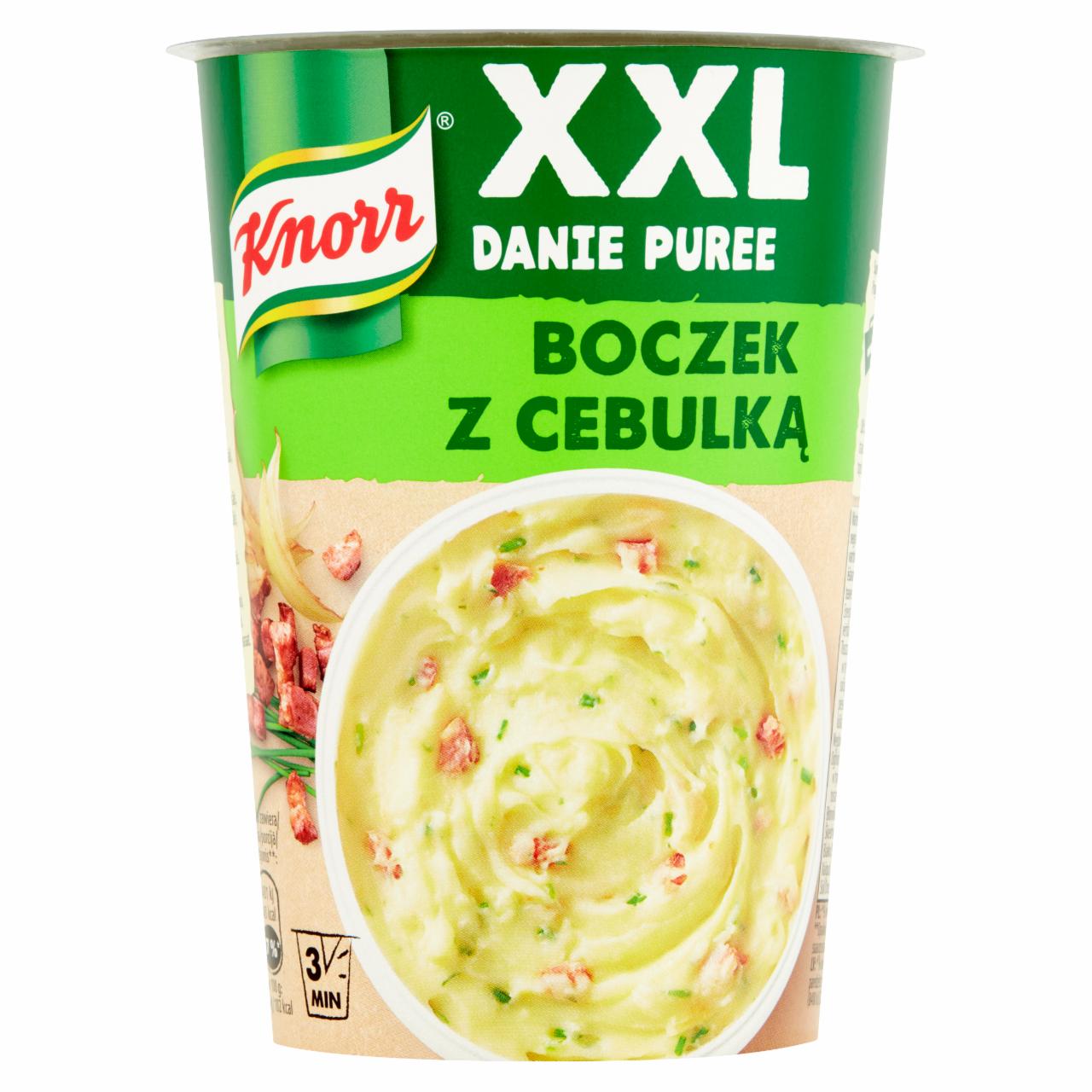 Zdjęcia - Knorr XXL Danie puree boczek z cebulką 76 g