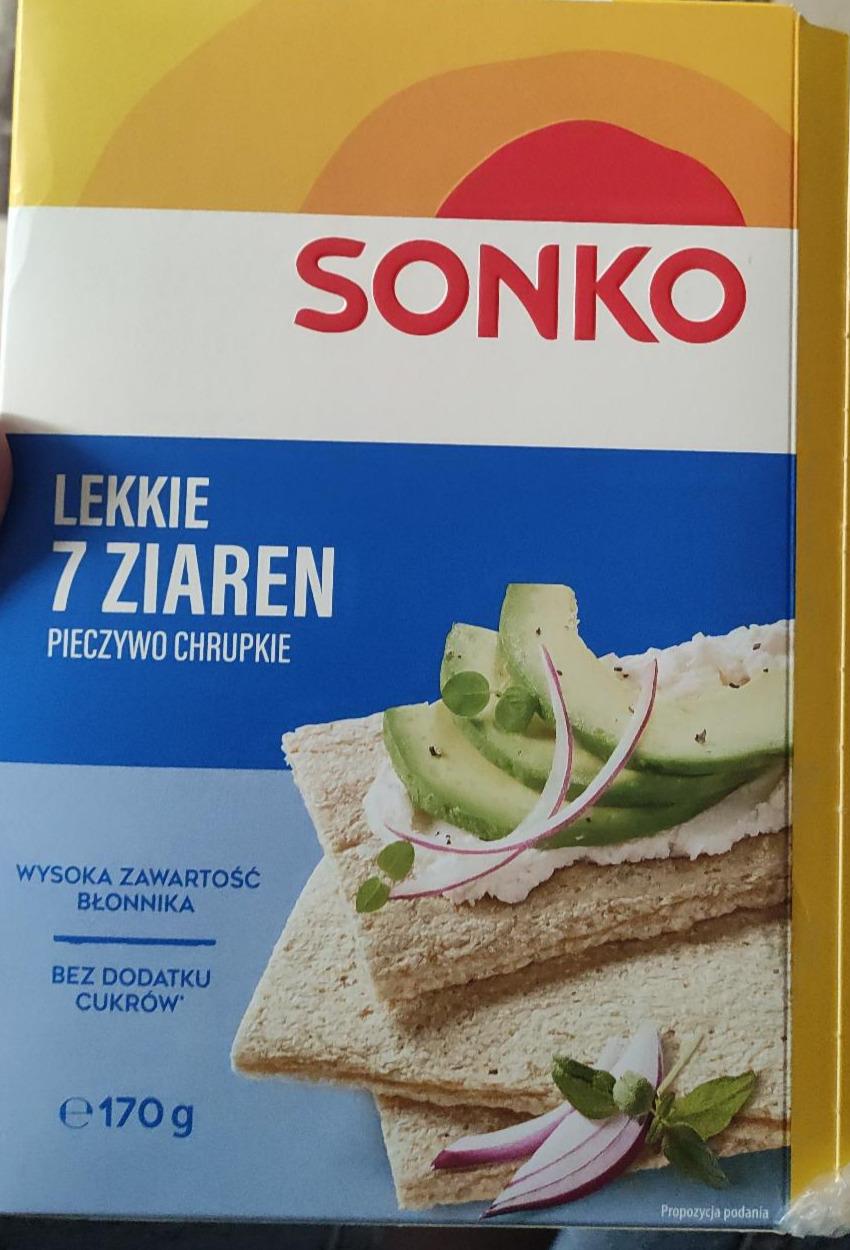 Zdjęcia - pieczywo chrupkie lekkie 7 ziaren Sonko