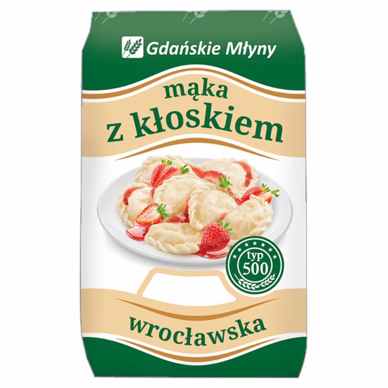Zdjęcia - Gdańskie Młyny Mąka z kłoskiem Mąka pszenna wrocławska typ 500 1 kg