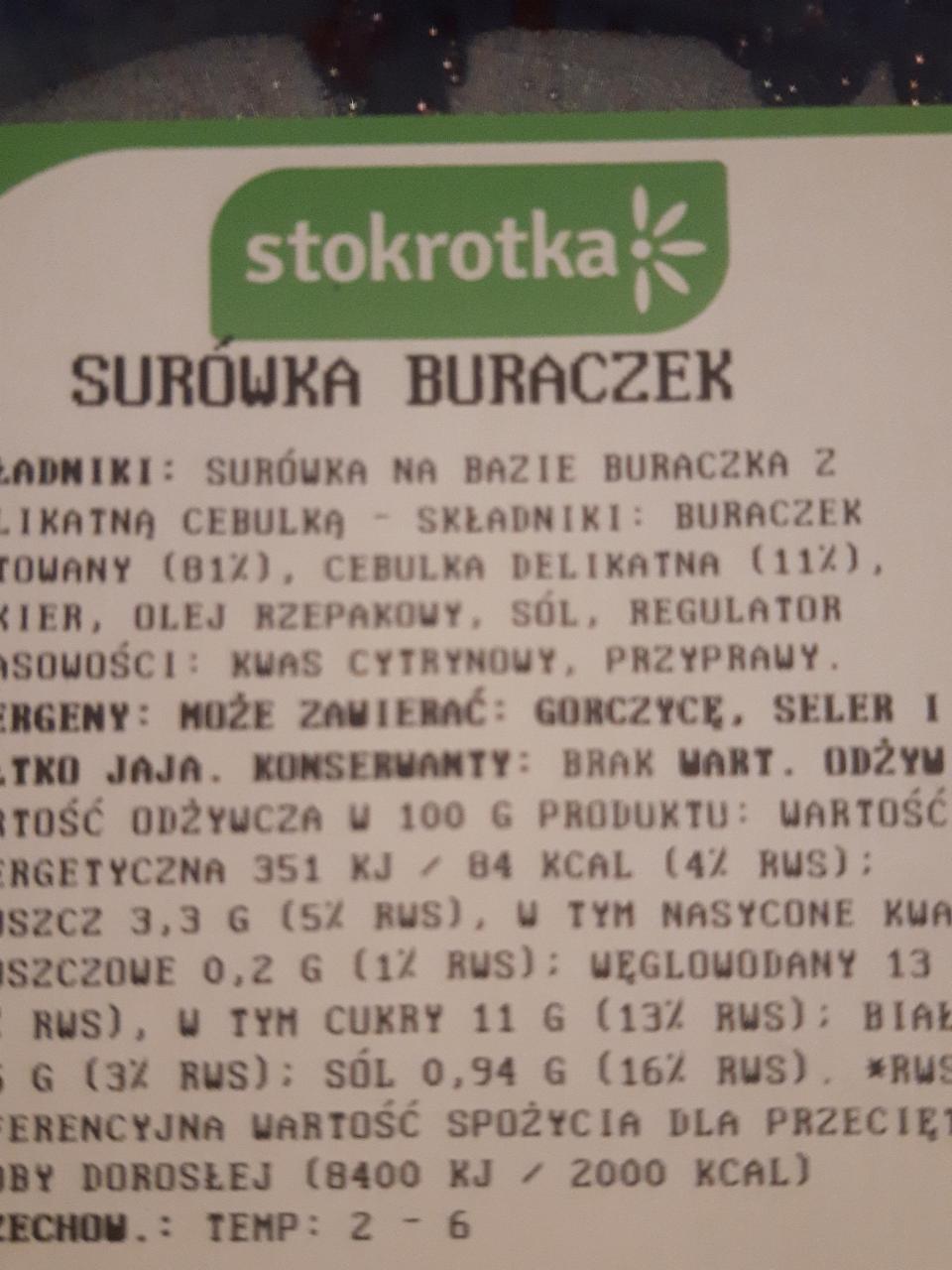 Zdjęcia - Surówka buraczek Stokrotka