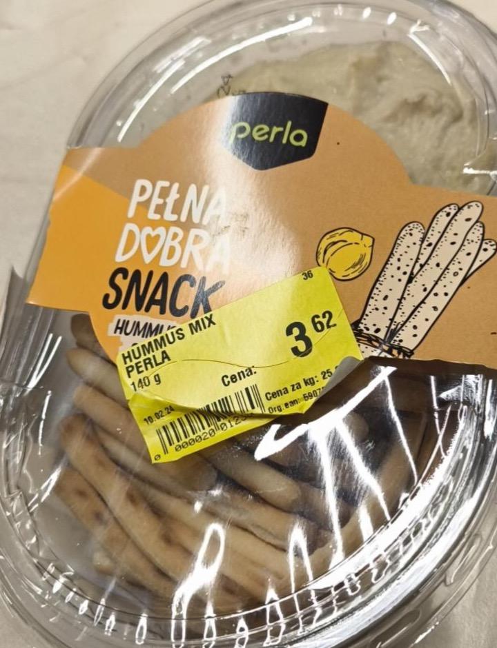 Zdjęcia - Pelna dobra snack Hummus klasyczny & grissini Perla