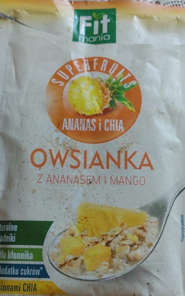 Zdjęcia - Owsiankaz ananasem i mango FIT mania