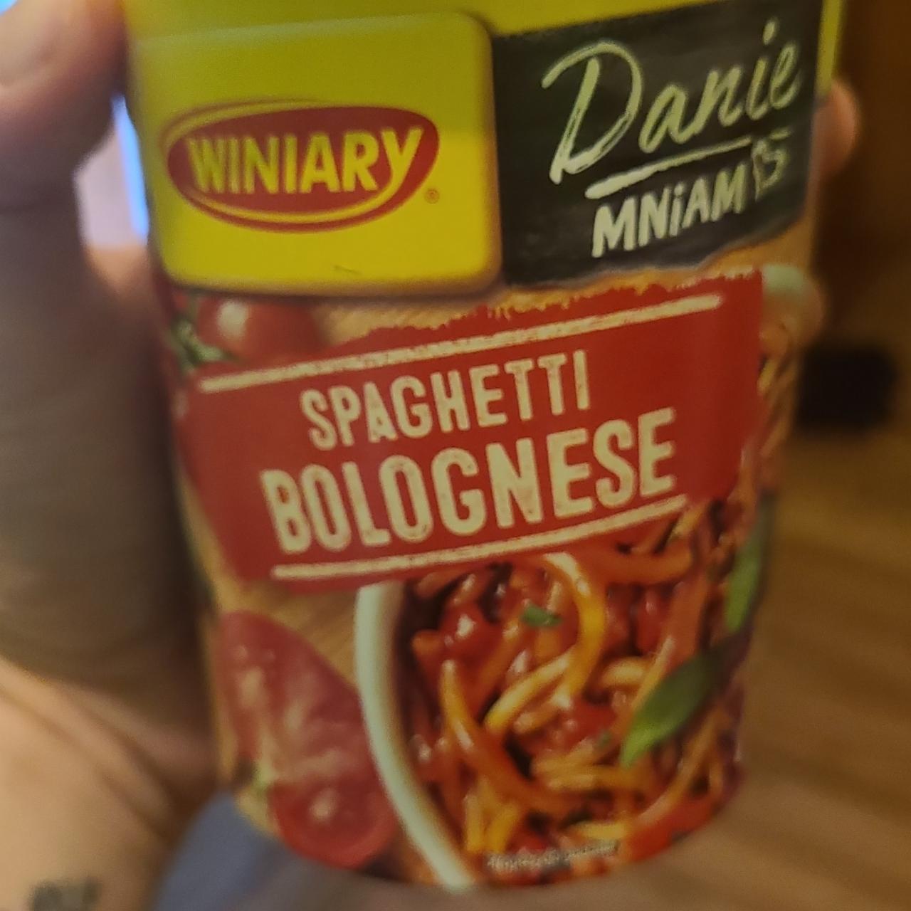 Zdjęcia - Danie Mniam Spaghetti Bolognese Winiary