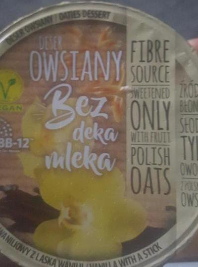 Zdjęcia - deser owsiany waniliowy bez deka mleka