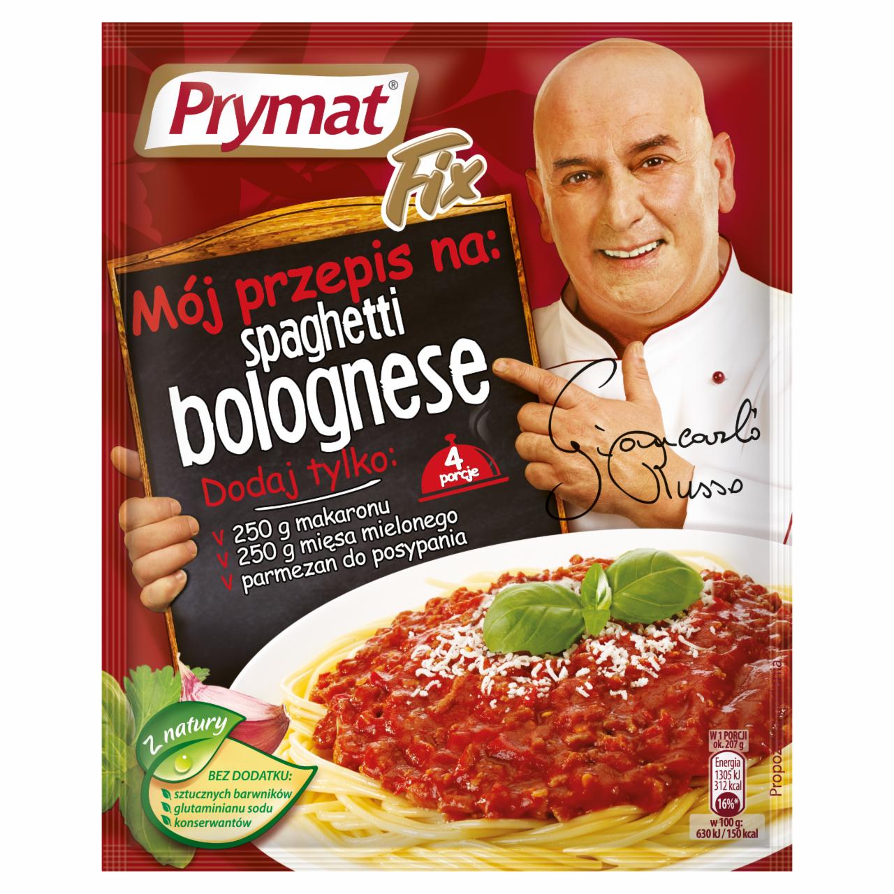 Zdjęcia - Prymat Fix Mój przepis na spaghetti bolognese 51 g