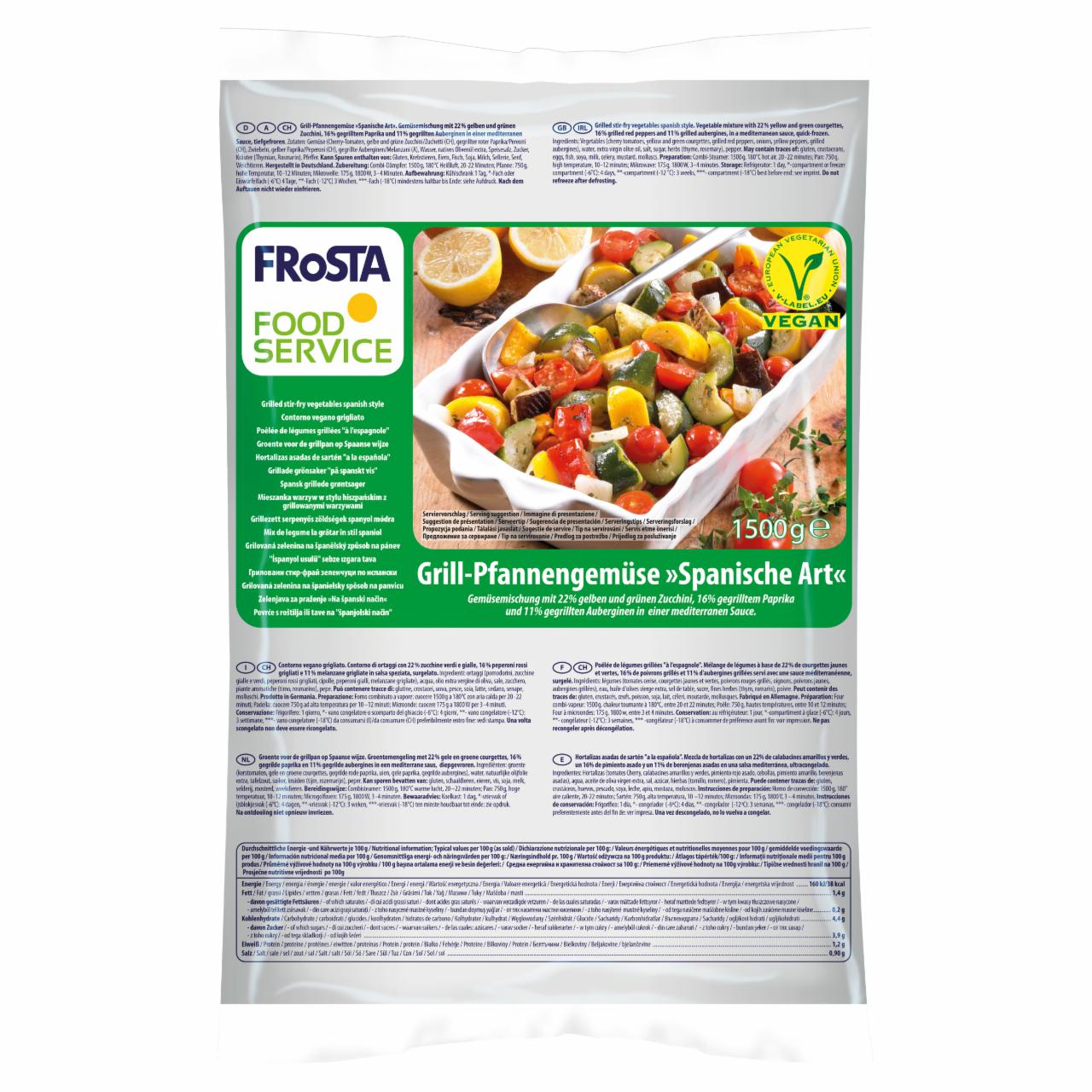 Zdjęcia - FRoSTA Foodservice Mieszanka warzyw w stylu hiszpańskim z grillowanymi warzywami 1500 g