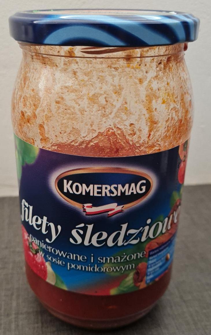 Zdjęcia - Filety śledziowe panierowane i smażone w sosie pomidorowym Komersmag