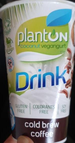 Zdjęcia - Planton Kokosowy vegangurt kawa cold brew 200 g
