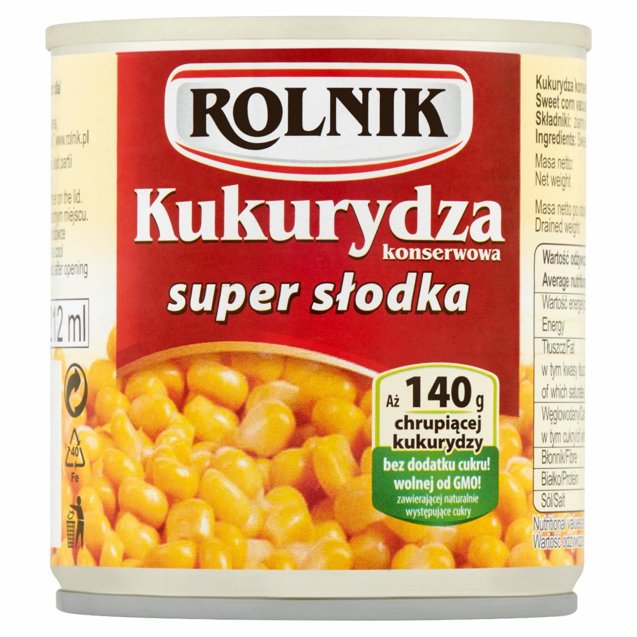 Zdjęcia - Rolnik Kukurydza konserwowa super słodka 150 g