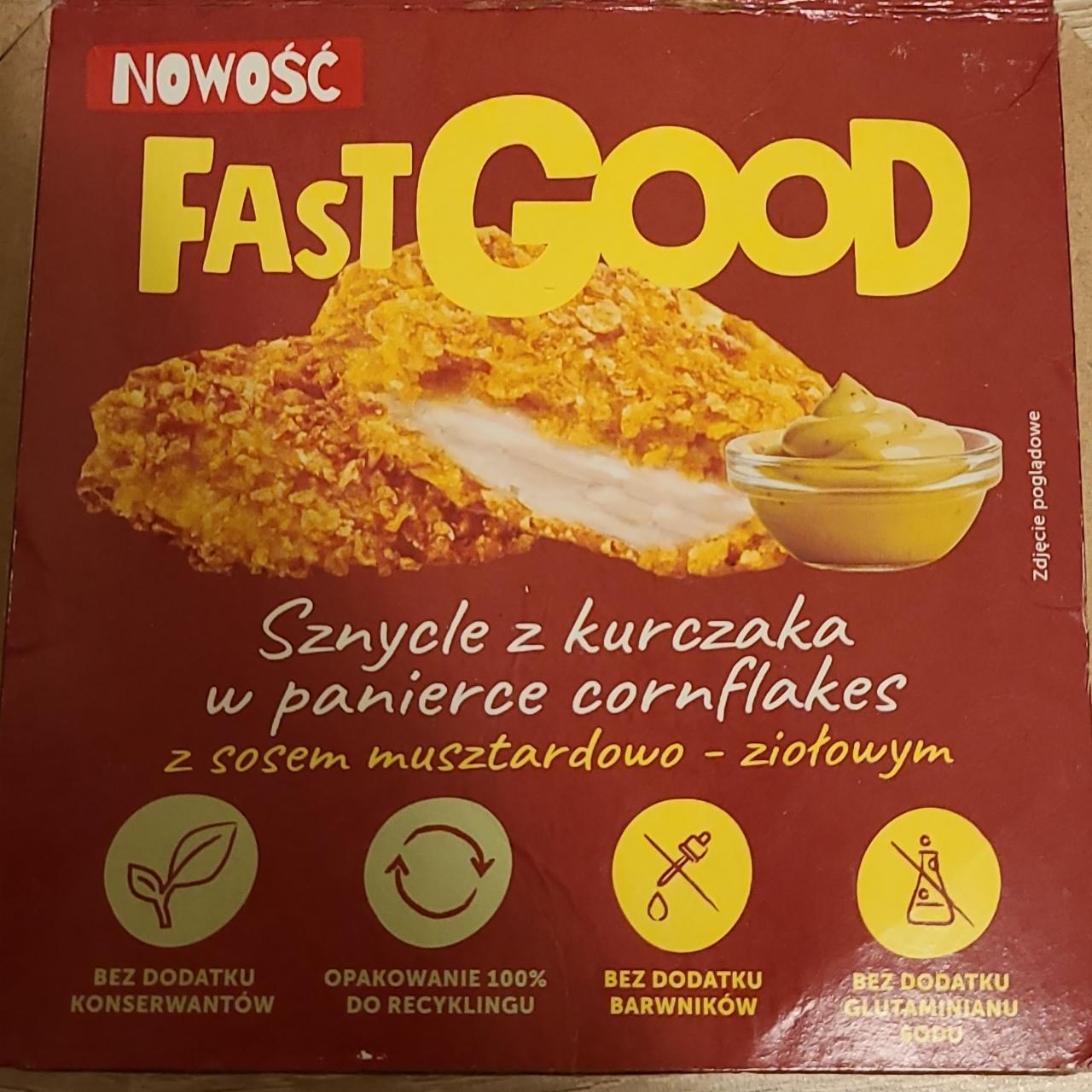 Zdjęcia - Sznycle z kurczaka w panierce cornflakes Fast Good