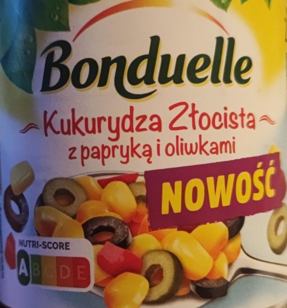 Zdjęcia - Bonduelle Kukurydza złocista z papryką i oliwkami 170 g