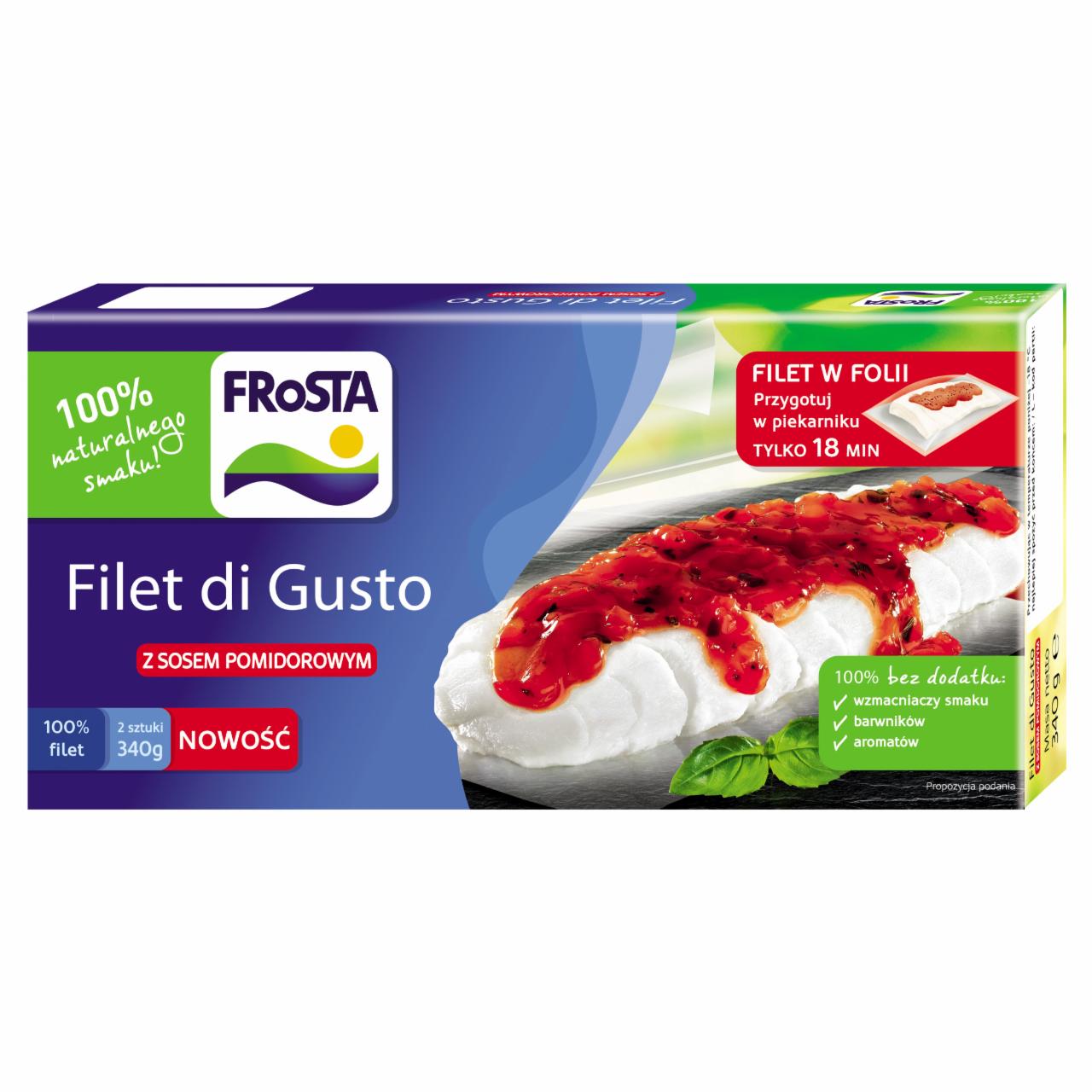 Zdjęcia - FRoSTA Filet di Gusto z sosem pomidorowym 340 g (2 sztuki)