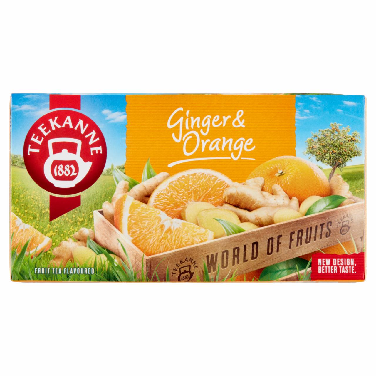 Zdjęcia - Teekanne World of Fruits Ginger & Orange Aromatyzowana mieszanka herbatek 45 g (20 x 2,25 g)