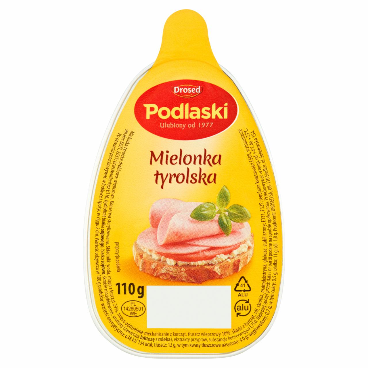 Zdjęcia - Drosed Podlaski Mielonka tyrolska 110 g