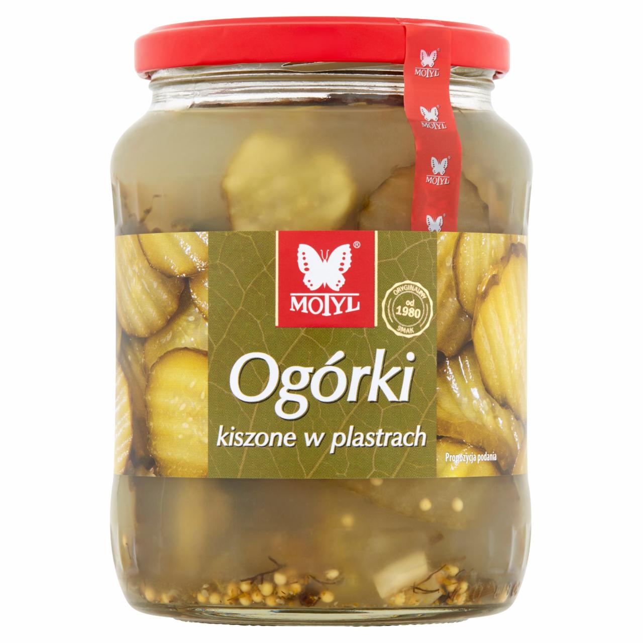 Zdjęcia - Motyl Ogórki kiszone w plastrach 660 g