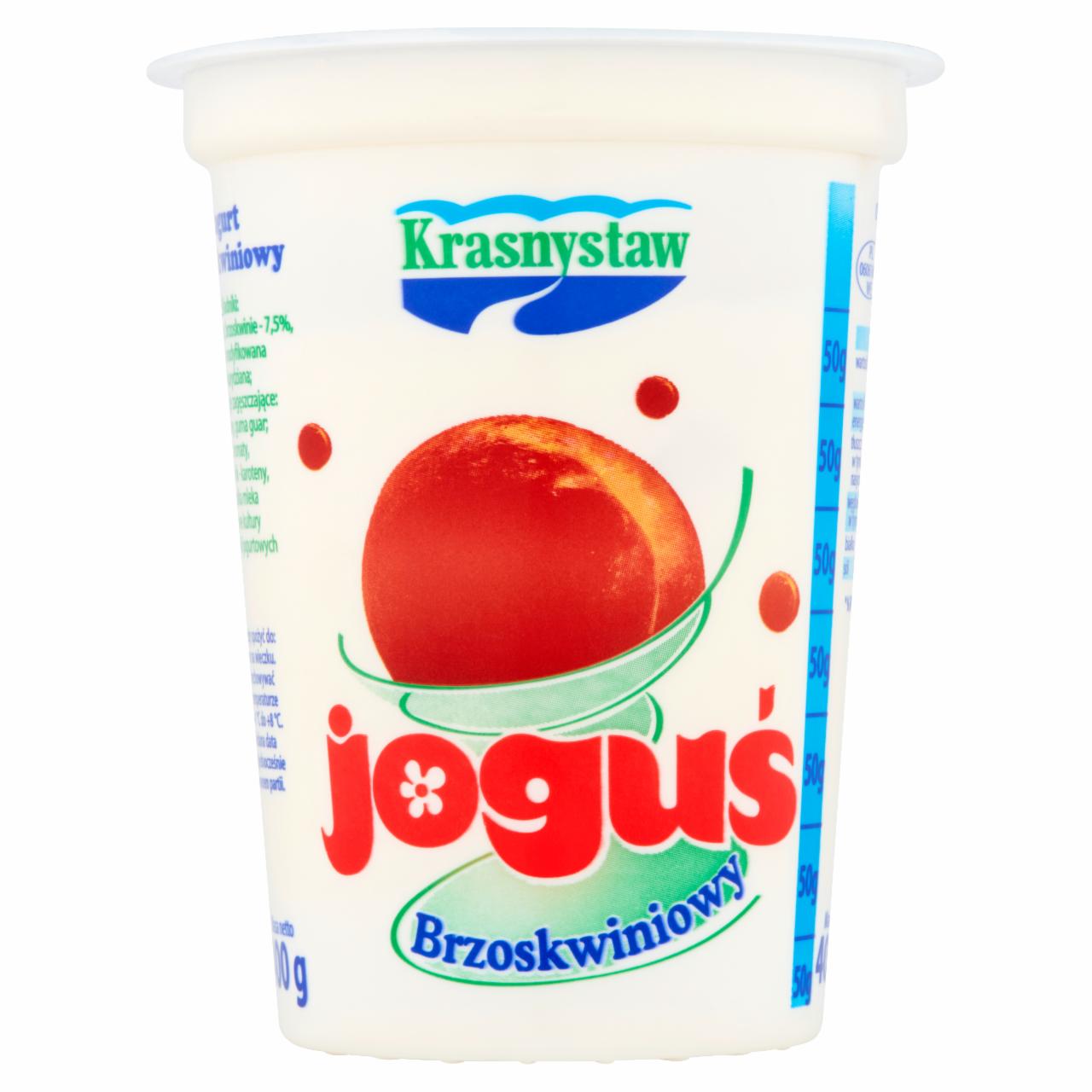 Zdjęcia - Krasnystaw Joguś Jogurt brzoskwiniowy 400 g